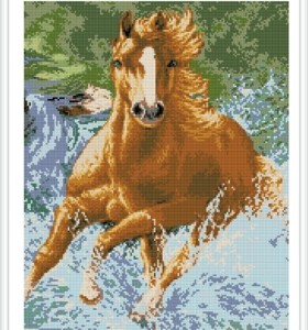 running horse diamond painting GZ344