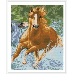 Running horse pintura diamante GZ344