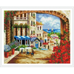 asstract Landschaft diy diamant mosaik malerei auf leinwand gz338