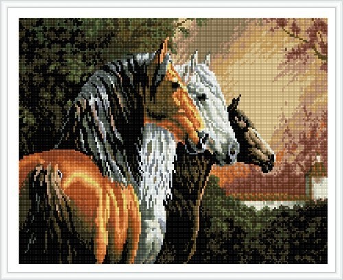 paint boy horse photo diy diamond painting GZ349