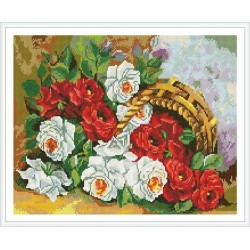 Malen Junge blume voller muster diamant malerei für wand-dekor gz348
