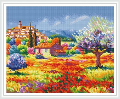 GZ441 new products russian landscape 2.5mm round 5D DIY diamond painting sets wedding decoration