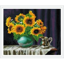 GZ444 love photo framed sunflower wall arts 2.5mm round 5D diy embroidery diamond painting sets for decorations