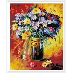 gz386 malen Junge blume diamant mosaikmalerei für wohnkultur