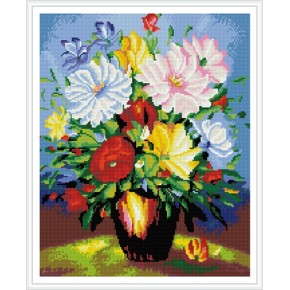 GZ389 handcrafts modern flower diy crystal diamond painting for home decor