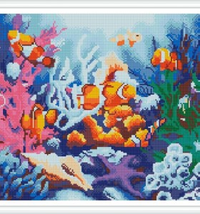 GZ391 seascape fish diy crystal diamond painting for home decor