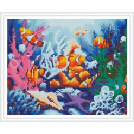 GZ391 seascape fish diy crystal diamond painting for home decor