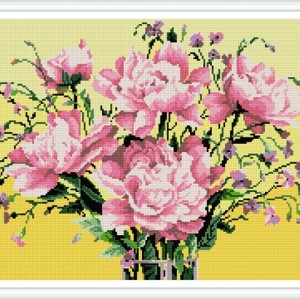 GZ397 5d flower diamond painting with wooden frame