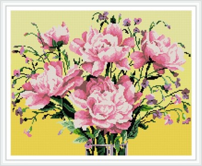 GZ397 5d flower diamond painting with wooden frame