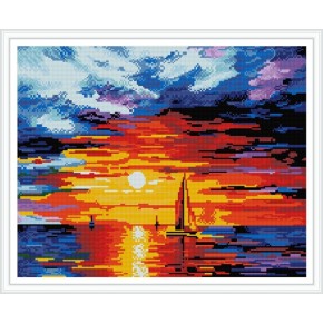 GZ393 sunset diy crystal diamond painting for wholesale