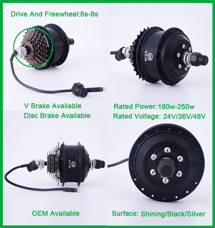 electric gear motor 24v 500w