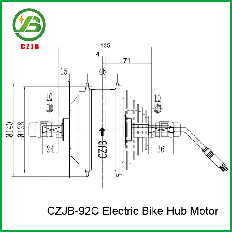 brushless e-bike hub motor