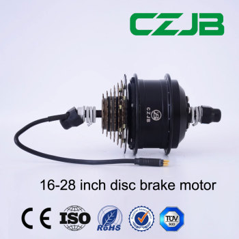 CZJB JB-75A 48v 250w disc brake electric bike mini hub motor