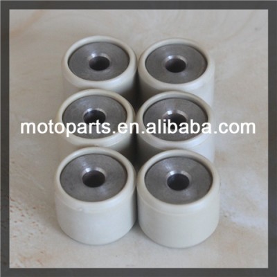 6 pieces Roller Weights 18x14mm Performance Variator Set for GY6 125cc Scooters 10.5g mile white