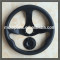 350mm leather 3x leather Steering Wheel