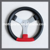 high quality leather 320mm PU 3 hole steering wheel