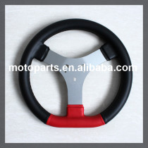 Go kart Parts 12.8 inch Sport Carbon Steering Wheel, 3 hole Factory Steering Wheel For racing kart