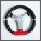 Go kart Parts 12.8 inch Sport Carbon Steering Wheel, 3 hole Factory Steering Wheel For racing kart