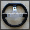 Beautiful Classic PU black and silver Steering Wheel 270mm 3 hole