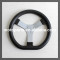Diameter 300MM 3 hole A shape black wood steering wheel