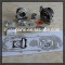 Aftermarket gy6 100cc Motorized Bicycle Engine cylinder with 64mm valve
