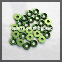 High quality 8mm green and yellow colourful aluminum washers