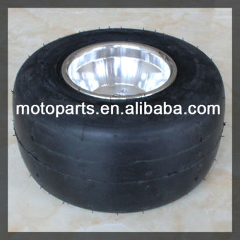 Go-kart ATV tire and wheel assembly of 10x4.5-5 type