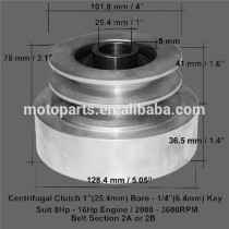 Heavy duty building machinery centrifugal electromagnetic clutch pulley