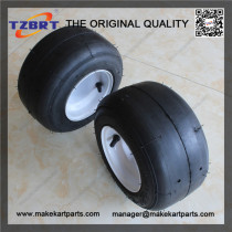 Gas powered kart tire and rims