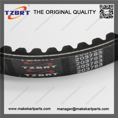 Cogged belt torque converter belts for 203783 type belt