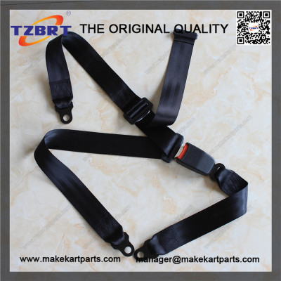 Go kart or racing car simple 3-point safety seat belt