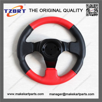 Outer diameter 300mm and high 58mm steering wheel go kart kit steering wheel cover for your cart