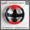 300mm mini kart style racing 12 inch steering wheel black and red PU material