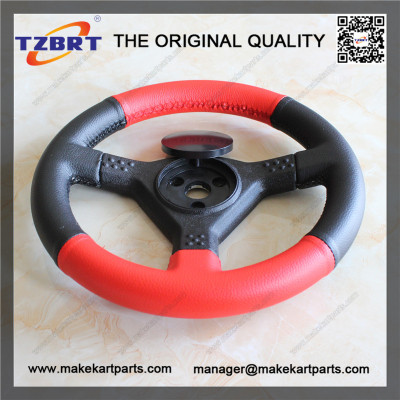265mm outer diameter go kart high mounting holes racing steering wheel