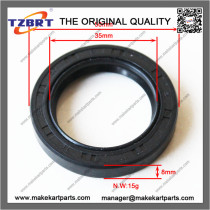 35x50x8mm Rubber Rotary Shaft Oil Seal Black