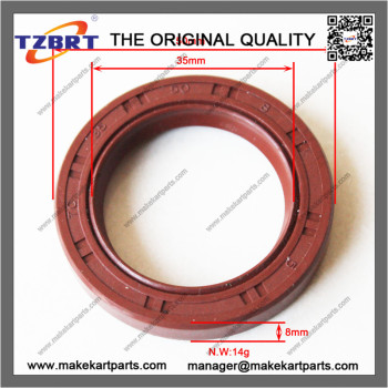 35x50x8mm Rubber Rotary Shaft Oil Seal Wine red