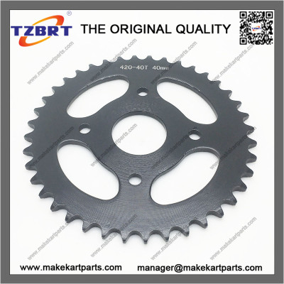 40T Go Kart ATV Sprocket 40mm Bore For #420 Chain Drive For Sale