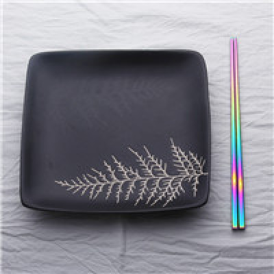 Length 24cm Rainbow Food Grade Top Chopsticks Tableware