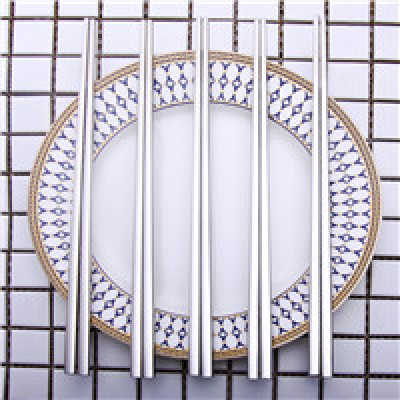 5pair 304 stainless steel chopsticks set Korean Household Metal square chopsticks Food grade top Chinese tableware Flatware