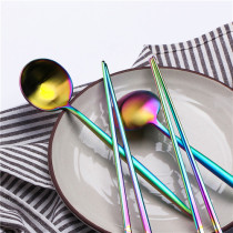2set colorful spoon with chopstick