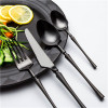 4pcs Azure Dragon Black Cutlery Set
