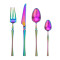4pcs Azure Dragon Rainbow Cutlery Set