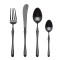 4pcs Luxurious Series Pure black  Cutlery