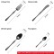 4pcs Luxurious Series Pure black  Cutlery