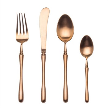 4pcs Luxurious Series Rosegold Cutlery