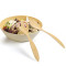 Lekoch 2 Pieces Bamboo Fiber Salad Servers Forks Spoons Eco Friendly Set