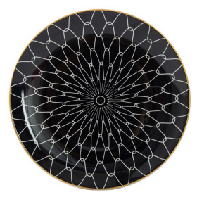 Lekoch Bone China Geometric Bloom Dinner Plates - 26cm