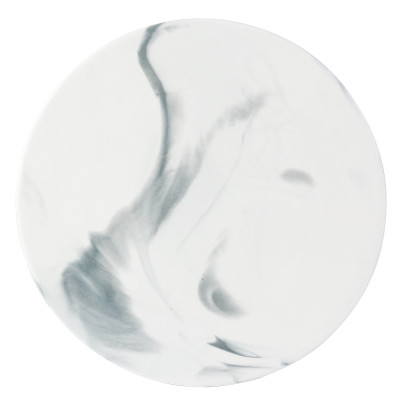 Lekoch Bone China Marbling Cheese Plates Pizza Flat - 29.3cm