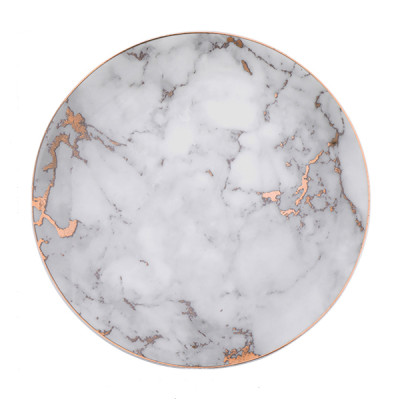 Lekoch Marble Plate Ceramic Dinner Plates - 25cm