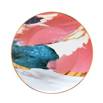 Lekoch Watercolor Painting Cloud Ceramic 8inch Plate